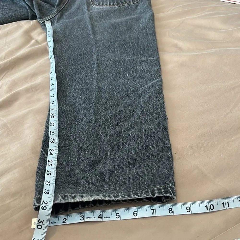 Replay men’s size 36 901 button front faded black jeans GUC